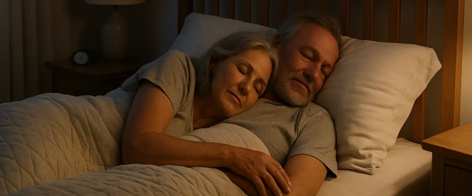 A couple at home together